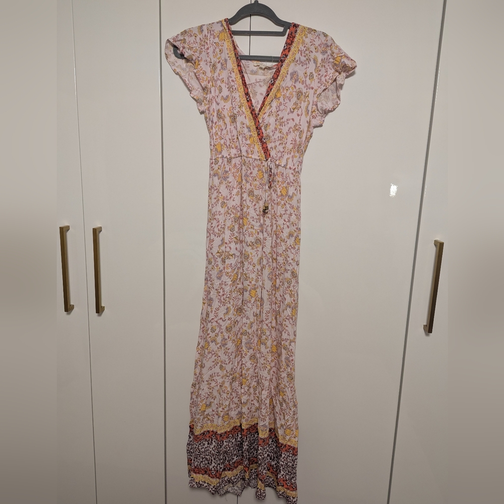 Bebop Floral Boho Flowy Maxi Dress